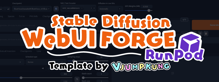 คู่มือการใช้งาน vjumpkung WebUI Forge Runpod