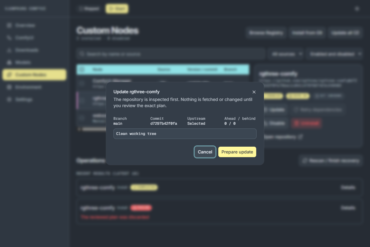 หน้าต่าง Update ตรวจสอบ Repository ก่อน