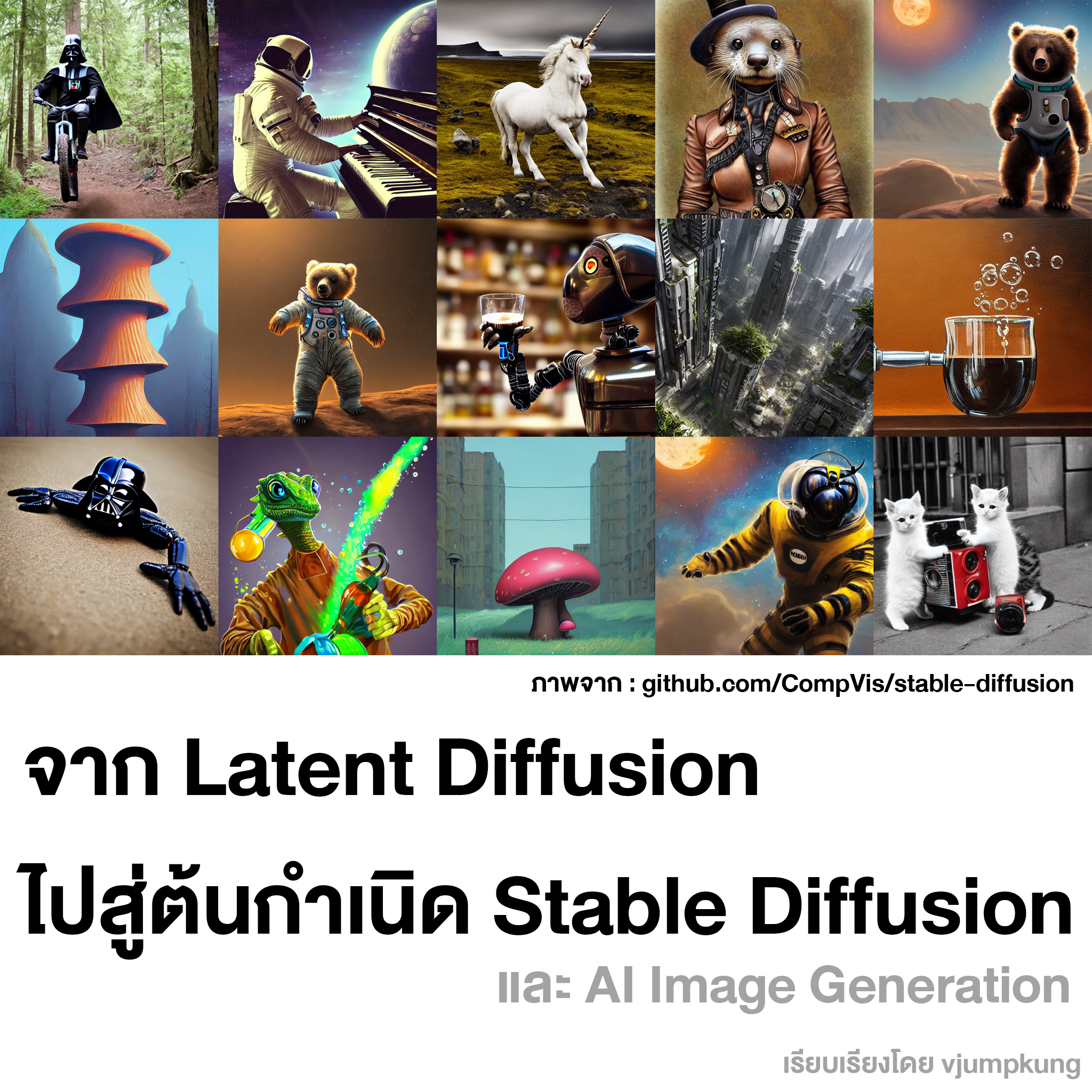 Stable Diffusion History ตอนที่ 1 จาก Latent Diffusion ไปสู่ต้นกำเนิด Stable Diffusion