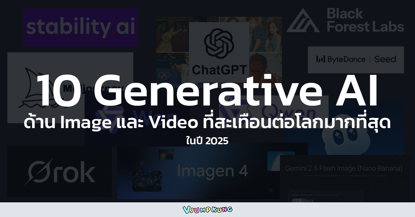 10 Generative AI ด้าน Image และ Video ที่สะเทือนต่อโลกมากที่สุดในปี 2025